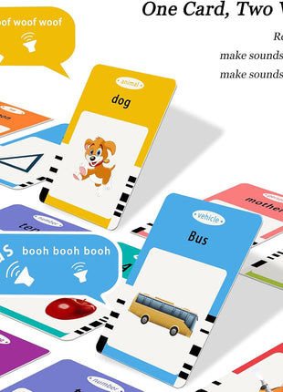 Startcan Talking Flash Cards for Toddlers 1 2 3 4 5, Speech Therapy Toys Autism Toys, ABC 123 Sight Words Etc - 255 Cards-510 Sides, Educational Learning Interactive Toys with Giftable Package