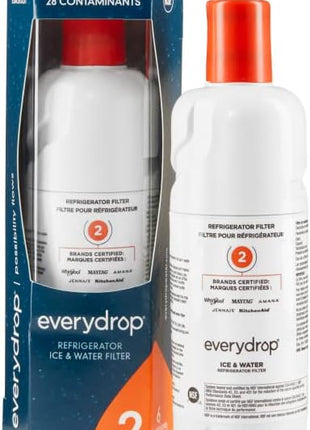 everydrop by Whirlpool Ice and Water Refrigerator Filter 2, EDR2RXD1, Single-Pack