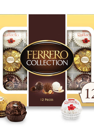Ferrero Collection Assorted Chocolate Candy Gift Box, 12 Ct, 4.6 oz