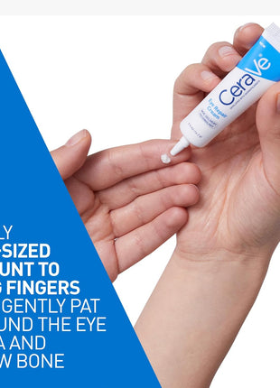 CeraVe Eye Repair Cream, Under Eye Cream For Puffiness And Bags Under Eyes, Hyaluronic Acid + Niacinamide + Marine Botanical Complex, Oil Free & Opthalmologist Tested