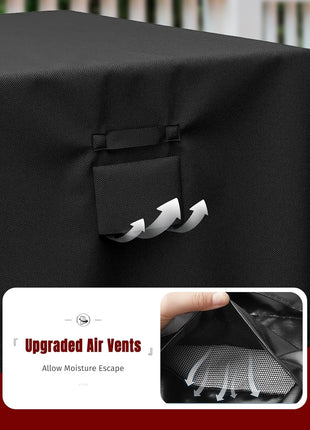 SHINESTAR Square Fire Pit Cover, Fits for 28-32 Inch Fire Pit Table, Waterproof and Windproof, 32 x 32 x 24 Inches, Black