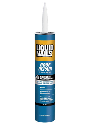 Liquid Nails Roof Repair (RR808), 10.3 oz | Waterproof All-Weather Leak & Crack Sealant for Exterior Roofing, Prevents Ice & Water Damage
