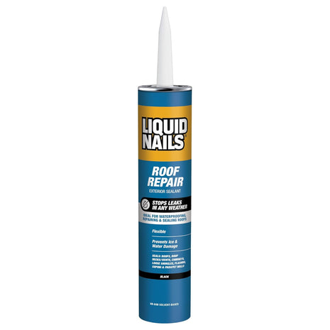 Liquid Nails Roof Repair (RR808), 10.3 oz | Waterproof All-Weather Leak & Crack Sealant for Exterior Roofing, Prevents Ice & Water Damage