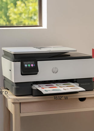 HP OfficeJet Pro 8135e Wireless All-in-One Color Inkjet Printer, Print, scan, Copy, fax, ADF, Duplex Printing Best-for-Home Office, 3 Month Instant Ink Trial Included, AI-Enabled (40Q35A)