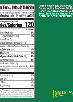Nature Valley Crunchy Granola, Oats and Honey Granola, Resealable Snack Pouch, 16 oz