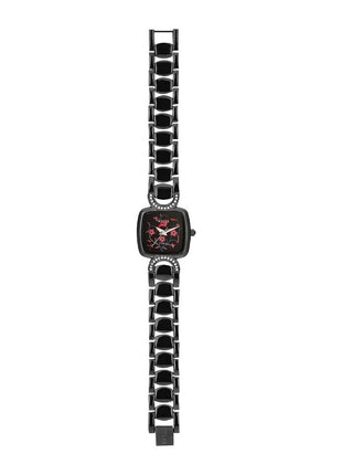 Helix by Timex Analog Watch for Women with Black Square Dial & Black Stainless Steel Bracelet Band Water Resistant Women's Wrist Watches - TW063HL03T