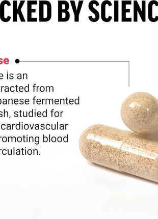 Force Factor Nattokinase 2000 FU, Nattokinase Supplement | Support Heart Health & Blood Pressure Health, Blood Circulation Pills, Non-GMO, Vegan, No Gelatin, 90 Vegetable Capsules