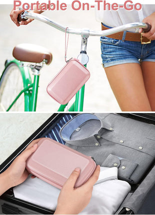 Fintie Carrying Case for Nintendo New 2DS XL LL/New 3DS / 2DS / 3DS XL LL, Protective Hard Shell Portable Travel Cover Pouch with Game Card Slots & Inner Pocket, Rose Gold