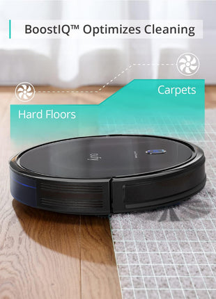 eufy Robot Vacuum 11S MAx, Super Thin, Powerful Suction, Quiet, Self Charging Robotic Vacuum Cleaner, Cleans Hard Floors to Medium Pile Carpets, Black