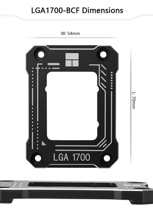 Thermalright Intel 12th/13th Generation LGA1700 Anti-Bending Buckle, Curved Pressure Plate,CPU Stress Bending Correction Fixer, Fully Fitted and Fixed Without Trace Installation (Black)