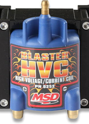 MSD 8252 Ignition Coil Blaster HVC Series, Road Course/Circle Track with 6 series ignition, Blue, Individual
