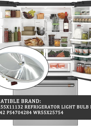 2pk-WR55X11132 WR55X25754 3033142 AP5646375 PS4704284 for GE Refrigerator LED Light Assembly (2)