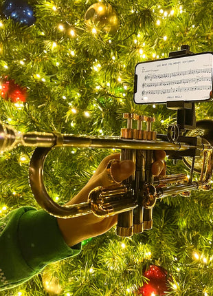 Gripophone Trumpet Phone Lyre - Securely Mount Your Phone to Your Horn, Easily Read Music from PDF, Take videos while playing, Made in USA!!