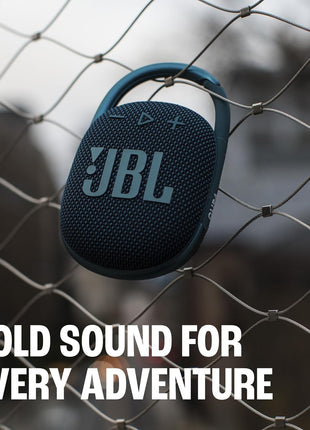 JBL Clip 4 - Portable Mini Bluetooth Speaker, big audio and punchy bass, integrated carabiner, IP67 waterproof and dustproof, 10 hours of playtime, speaker for home, outdoor and travel (Black)