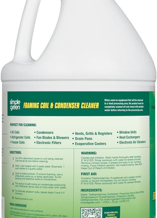 Simple Green Foaming Coil Cleaner - Gallon, 128 Fl Oz (Pack of 1)