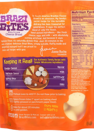 BRAZI BITES Cheddar & Parmesan Brazilian Cheese Bread, 11.5 OZ