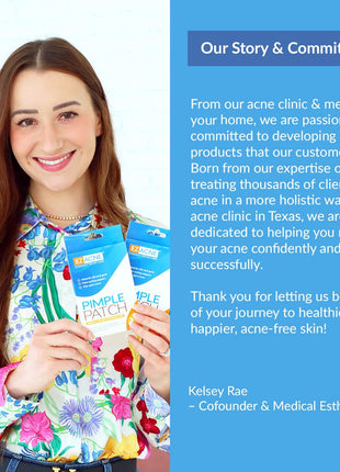 EZACNETM Pimple Patches for Face - Thin Hydrocolloid Acne Patches for Zits and Blemishes, Spot Treatment Stickers for Face and Skin, Tapered Edges to Blend Into Skin (36 Count)