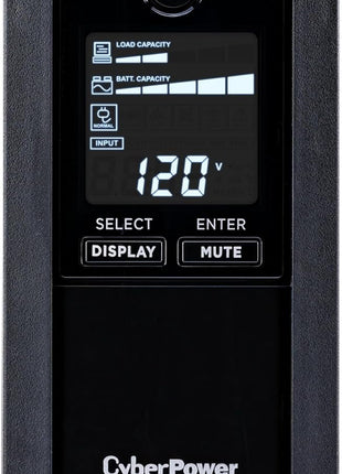 CyberPower CP850AVRLCD Intelligent LCD UPS Battery Backup | Surge Protector, 850VA/510W, 9 Outlets, AVR, Mini-Tower