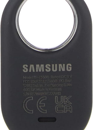 Samsung SmartTag2 (2023) Bluetooth + UWB, IP67 Water and Dust Resistant, Findable via App, 1.5 Year Battery Life - Black (International Version)