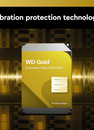 Western Digital 10TB WD Gold Enterprise Class Internal Hard Drive - 7200 RPM Class, SATA 6 Gb/s, 512 MB Cache, 3.5 inch - WD103KRYZ