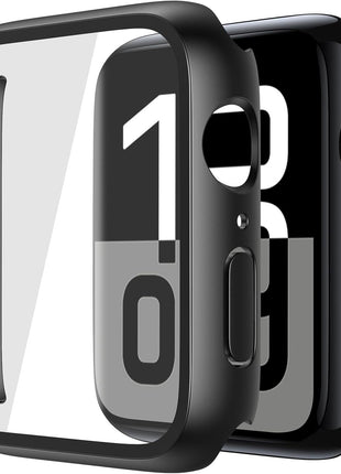 Misxi Case with Screen Protector for 46mm Apple Watch Series 11/10 | 2-Pack Cover with Tempered Glass for 11/10, Scratch Resistant Sensitive Touch Protection, Black