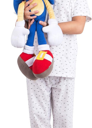 Sonic The Hedgehog Anime Kids Bedding Super Soft Plush Cuddle Pillow Buddy, 22 inch Tall, (Officially Licensed Product) by Franco