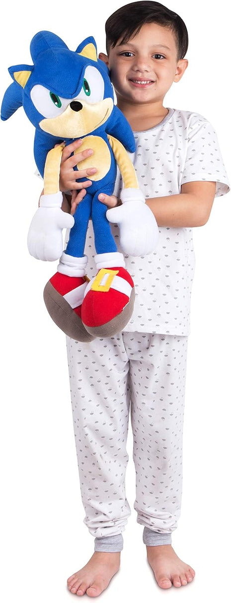 Sonic The Hedgehog Anime Kids Bedding Super Soft Plush Cuddle Pillow Buddy, 22 inch Tall, (Officially Licensed Product) by Franco