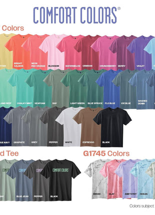 Comfort Colors Adult Heavyweight Short Sleeve Tee, Style G1717/G1745, Multipack