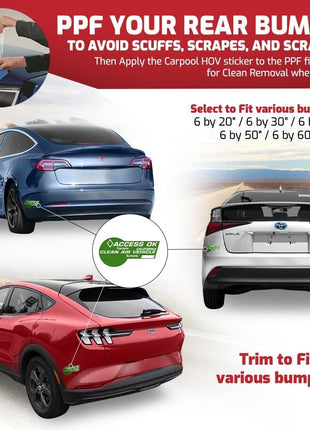 [ARMOR UP] 3 inchx60 inch Clear Gloss Paint Protection Film- 6-mil TPU Automotive Protector Wrap - Non-Yellowing, UV Protection, Self-Healing, Hydrophobic Top Coat - Car Accessories -