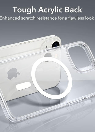 ESR for iPhone 14/13 Case for MagSafe, Anti-Yellowing, Clear | Ultra Slim, 3X Military-Grade Drop Protection, Magnetic Phone Case, Impact Absorbing, Resists Scratches