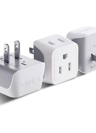 Ceptics Universal Travel Adapter, 35W International Power Adapter with PD & QC 3.0 Dual USB-C, 3 USB Travel Adapter Worldwide, Type I C G A Outlets 110V 220V A/C - EU Euro US UK (11-KU)
