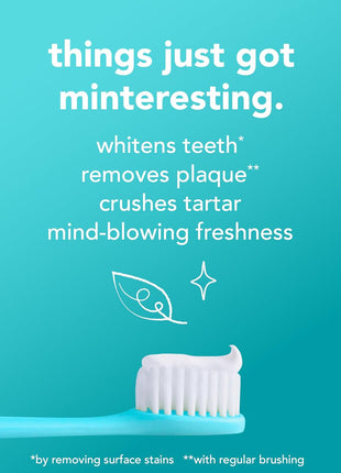 hello Antiplaque and Whitening Fluoride Free Toothpaste, Whitening Toothpaste with Coconut Oil and Tea Tree Oil, Helps Whiten Teeth, Natural Peppermint, 3 Pack, 4.7 Oz Tubes