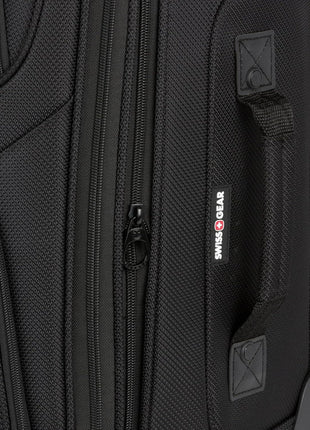 SWISSGEAR Sion Carry-On Spinner Luggage, Softside Expandable, Lightweight Suitcase, Black, 22.75-Inch