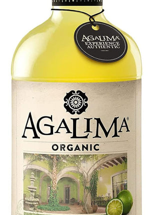 Agalima Authentic Organic Margarita Drink Mix, All Natural, 1 Liter (33.8 Fl Oz) Glass Bottle