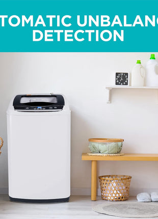 BLACK+DECKER 0.9 Cu. Ft. Portable Washer, 6.6 lb. Capacity, BPWM09W, White | 6.6 lb. Capacity Washing Machine for Homes & Apartments, 5 Wash Cycles, Quick Connect Sink Adapter and Drain Hose Included