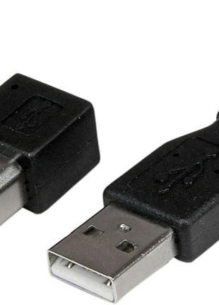 StarTech.com 1m USB 2.0 A to Left Angle B Cable Cord - 1 m USB Printer Cable - Left Angle USB B Cable - 1x USB A (M), 1x USB B (M) (USBAB1ML),Black
