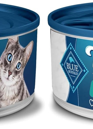 Blue Buffalo Tastefuls Wet Cat Food Paté,Made with Natural Ingredients,Ocean Fish and Tuna Entrée,5.5-oz Cans,(Pack of 48)