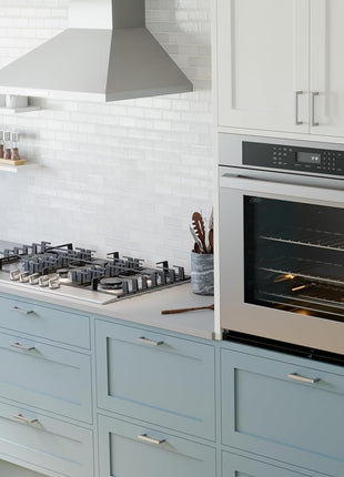 Rangaire RWOS301GS 30" Glass Touch Single Wall Oven - Stainless Steel, Electric Oven, True Convection, Self Cleaning, Easy Reach Racks