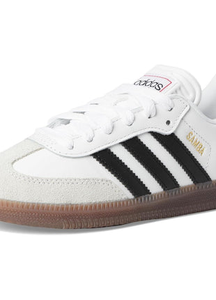 adidas Unisex-Kids Samba Indoor, White/None/None, 5.5