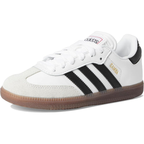 adidas Unisex-Kids Samba Indoor, White/None/None, 5.5