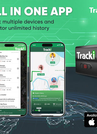 Tracki Mini GPS Tracker, Subscription Required, Cancel Anytime – Universal Compact 4G LTE Tracker for Vehicles