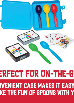 Spoons in a Case Playing Card Games for Kids Deck of Cards Fun Family Games