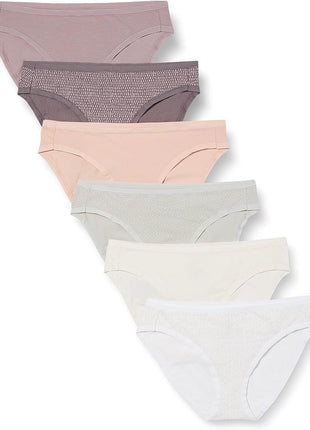 Amazon Essentials Women's Cotton Spandex Bikini Brief Underwear (Available in Plus Size)