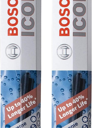BOSCH 22A22B ICON Beam Wiper Blades - Driver and Passenger Side - Set of 2 Blades (22A & 22B)