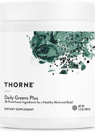 THORNE - Energy Bundle - Daily Greens Plus & Basic B Complex - Promotes Cellular Energy and Physical Endurance - 30 Servings