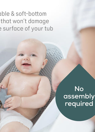 Angelcare Baby Bath Support (Gray) | Ideal for Babies Less Than 6 Months Old