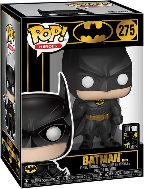 Funko POP! Heroes: DC Comics - Batman 80th - Batman (1989) | Official Superheroes Merch - Collectable Vinyl Figurine for Shelf Display - Birthday Gift Idea for Fans and Collectors