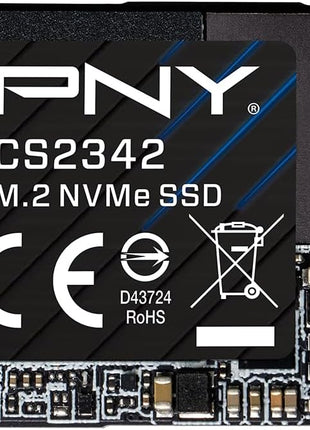 PNY CS2342 2TB Gen4 PCIe NVMe M.2 2230 3D NAND SSD – Up to 7,300/6,000 MB/s – PC/Laptop/Gaming Upgrade – Perfect for Steam Deck, ASUS ROG Ally, MSI Claw – Internal Solid-State Drive M230CS2342-2TB-TB