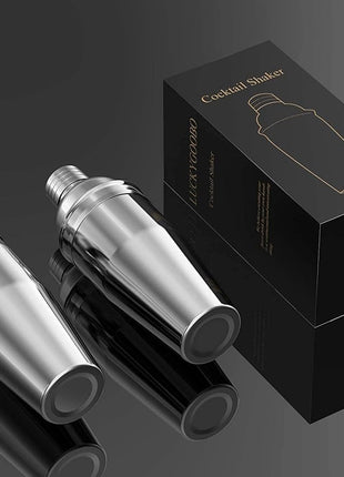 LUCKYGOOBO Cocktail Shaker,24oz Martini Shaker,Drink Shaker Mixer | Built-in Strainer,Professional Stainless Steel Margarita Mixer,Bartender Kit Gifts.