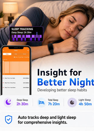 MorePro Health Fitness Tracker for Women Men, 24/7 Heart Rate Blood Pressure & Oxygen Monitoring, Sleep Tracker, 100+ Sport Modes Smart Watch, IP68 Waterproof, 2 Bands, Compatible Android iOS